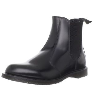 dr. martens flora leather chelsea boot